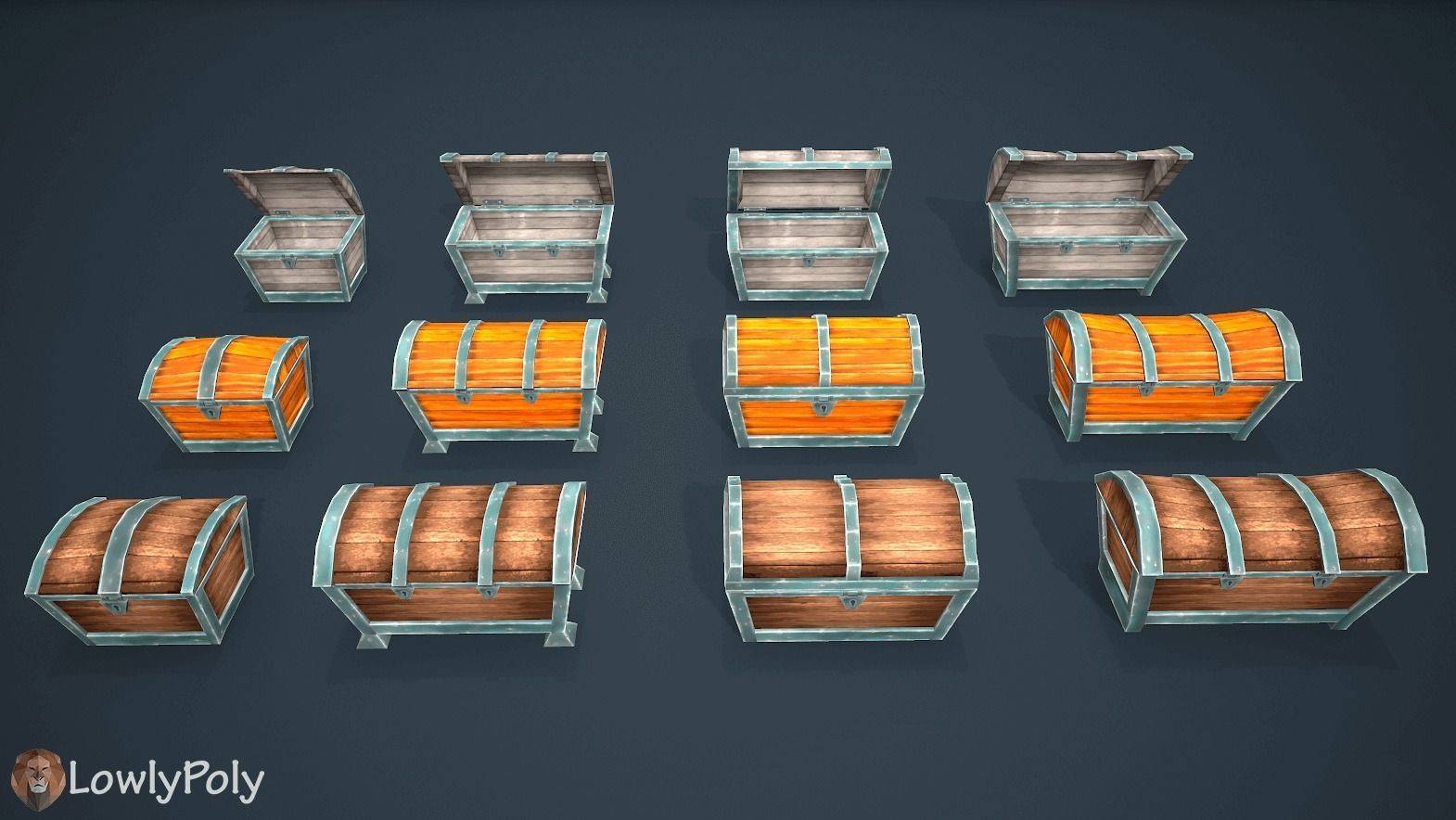 Fantasy Treasure Pack Low-poly 3D model_8