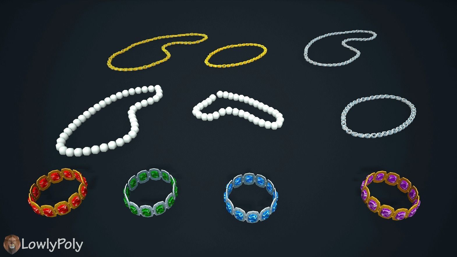 Fantasy Treasure Pack Low-poly 3D model_5