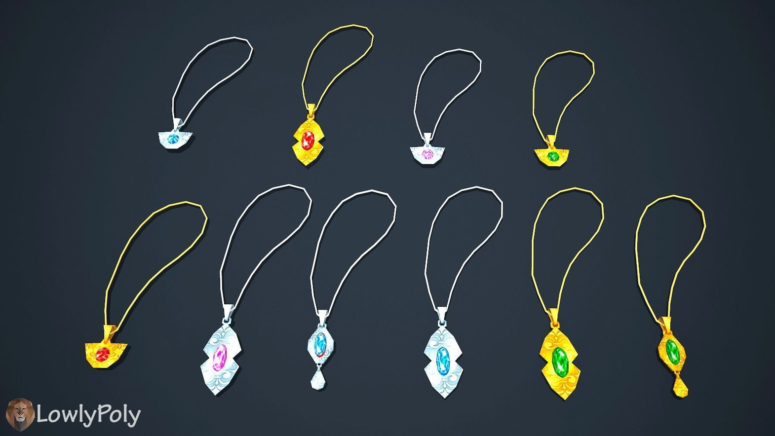 Fantasy Treasure Pack Low-poly 3D model_14