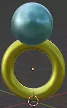 Ring with Blue pearl