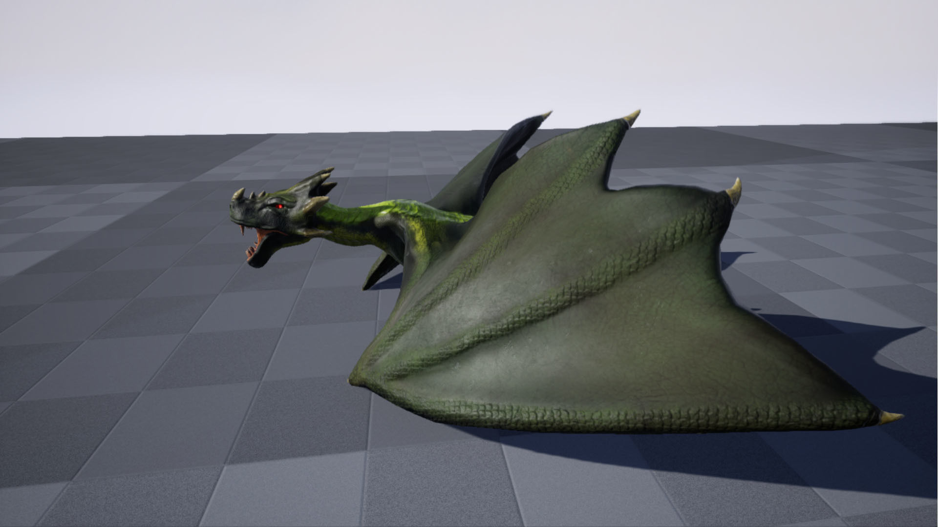 Fantasy Fire Dragons Low-poly 3D model_33