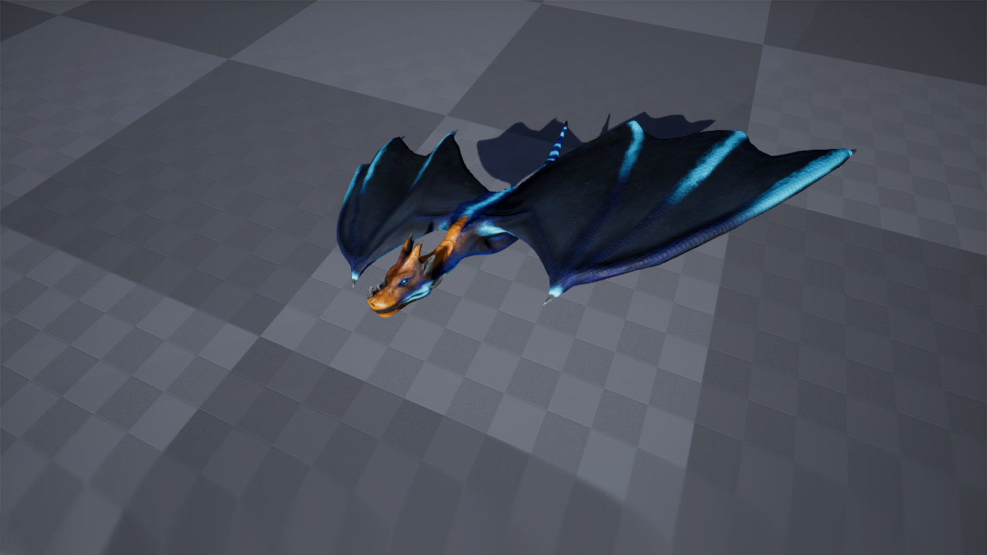 Fantasy Fire Dragons Low-poly 3D model_34