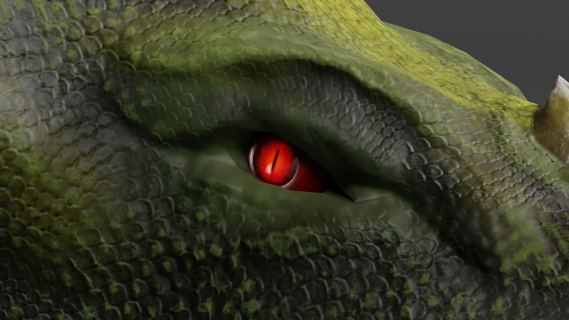 Fantasy Fire Dragons Low-poly 3D model_27