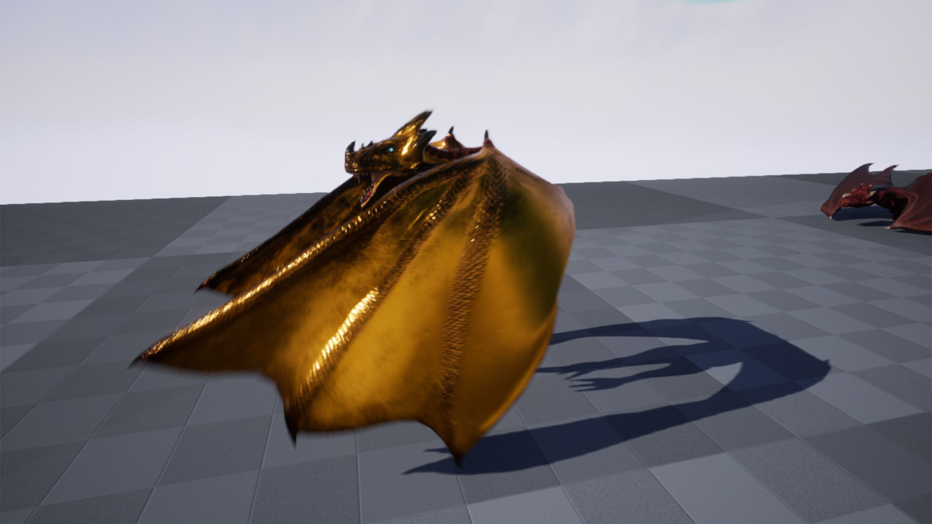 Fantasy Fire Dragons Low-poly 3D model_32