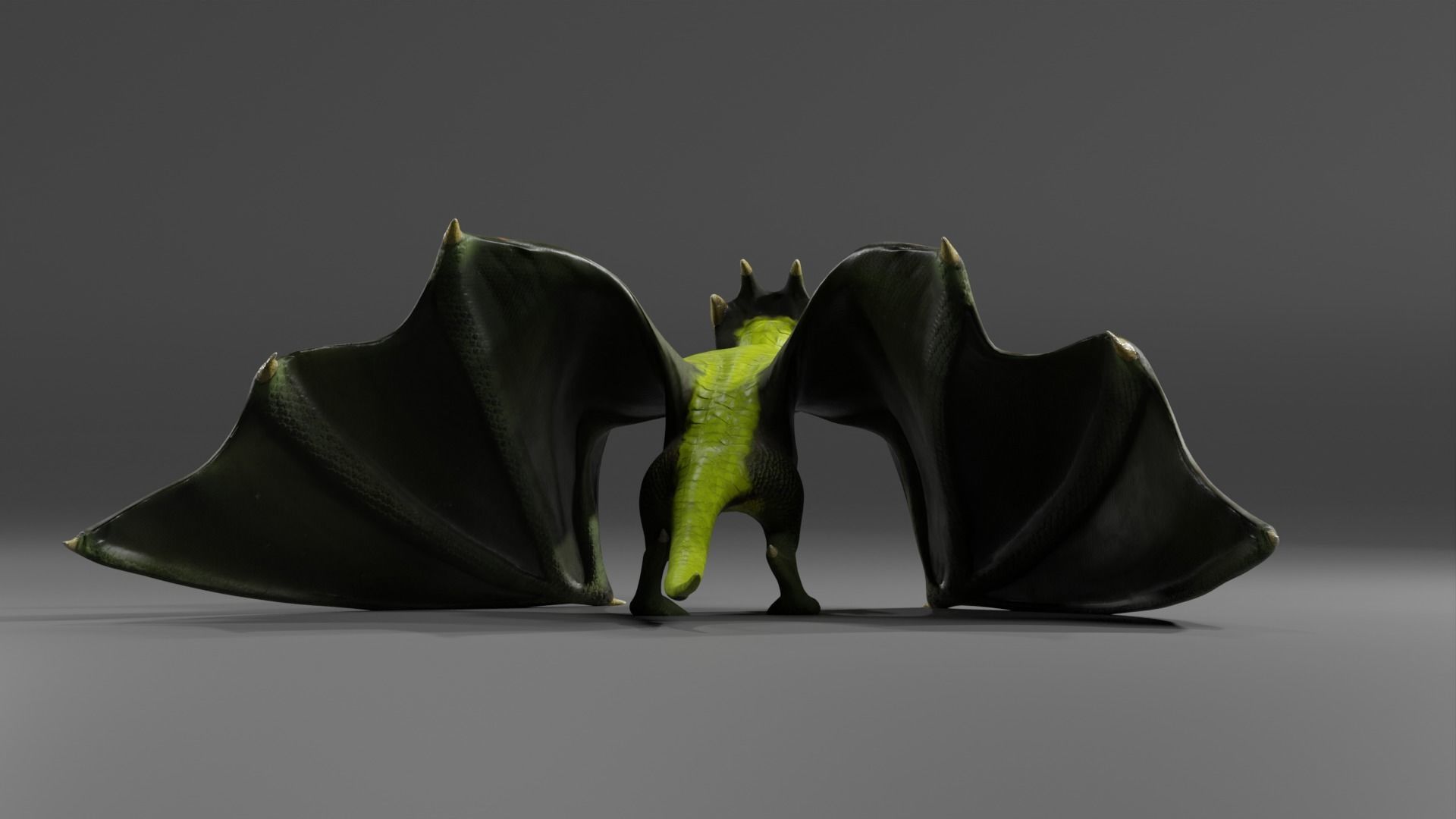 Fantasy Fire Dragons Low-poly 3D model_61