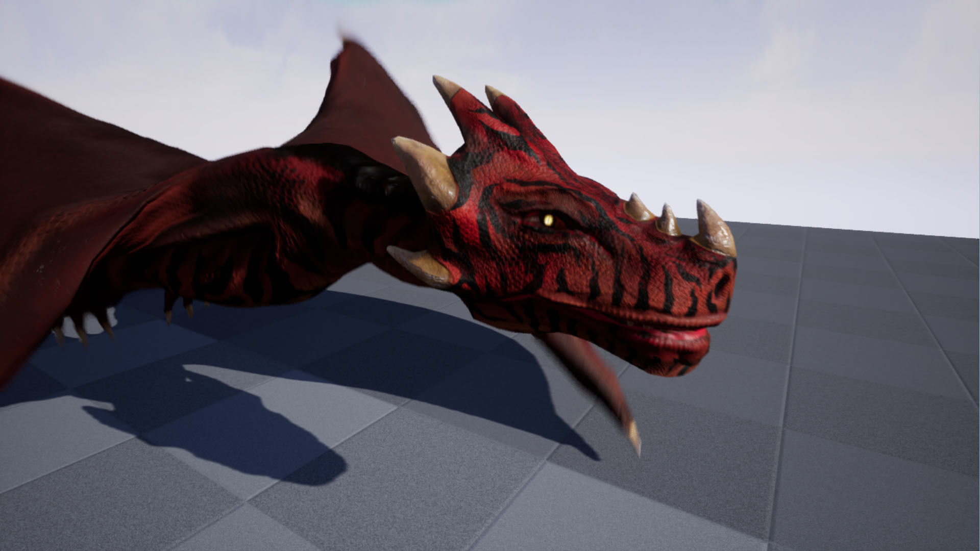 Fantasy Fire Dragons Low-poly 3D model_36
