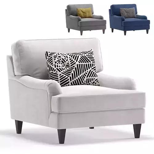 Armchair HAMPTON by Cazarina Interiors 3 Colors Version