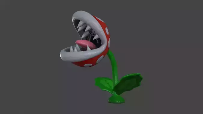 BROS-019 Piranha Plant Animation 3D model