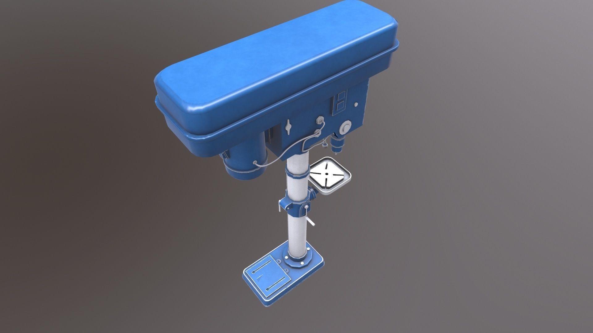 Drill Machine 3D Model  Low-poly 3D model_8