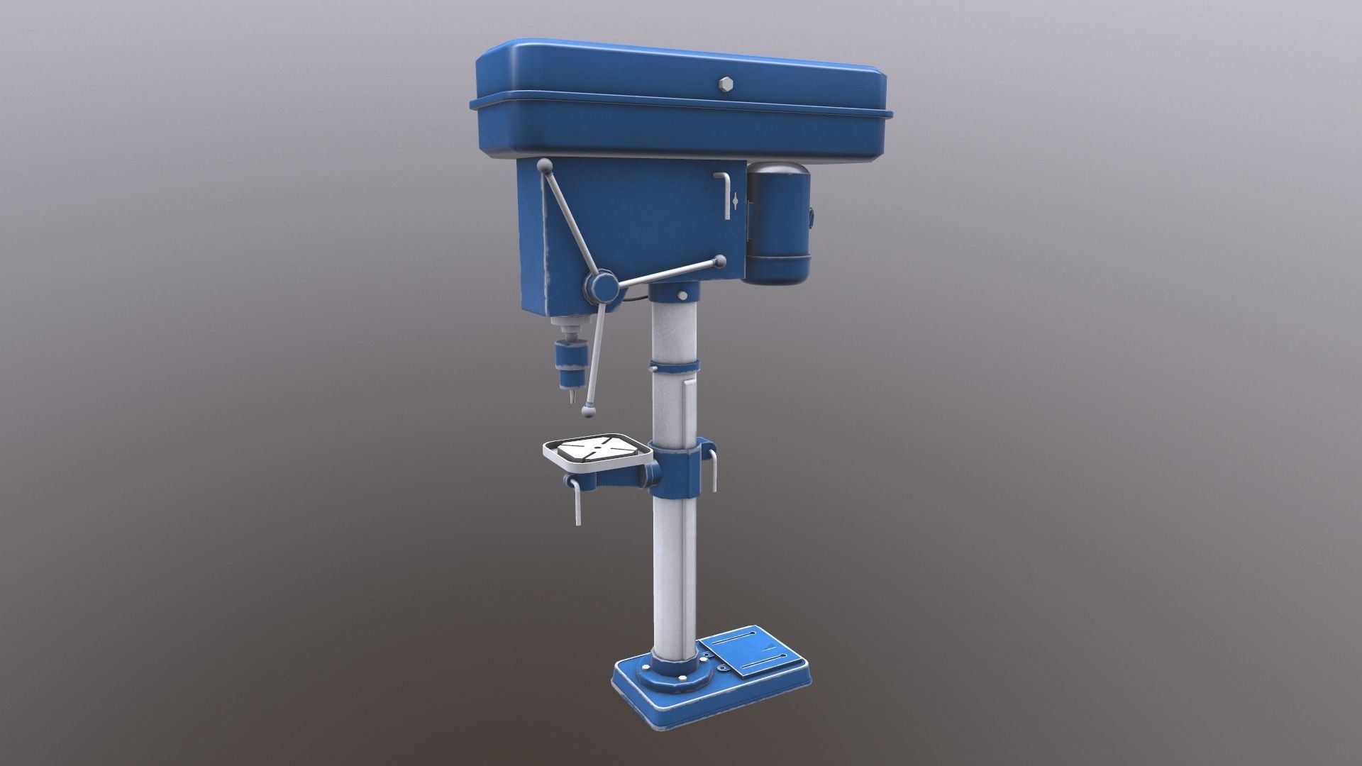 Drill Machine 3D Model  Low-poly 3D model_5
