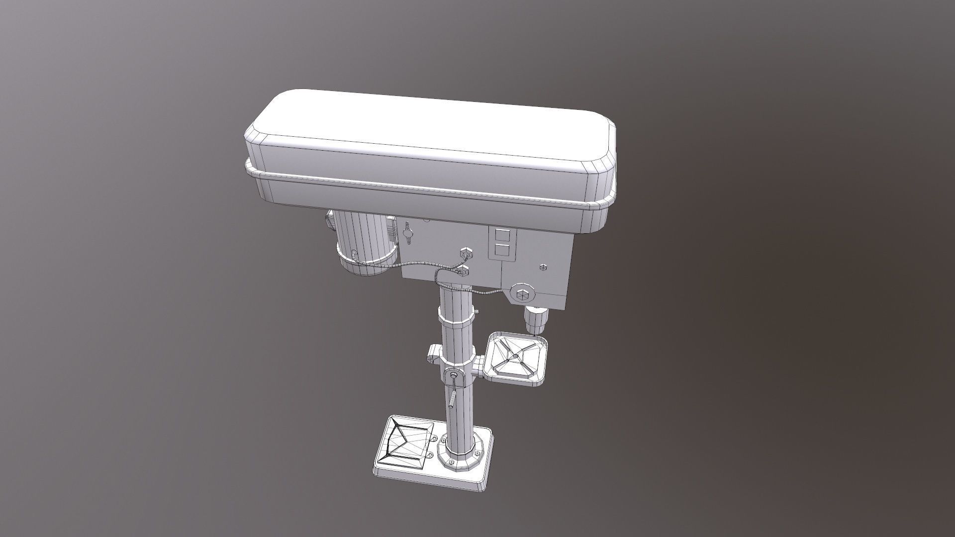 Drill Machine 3D Model  Low-poly 3D model_18