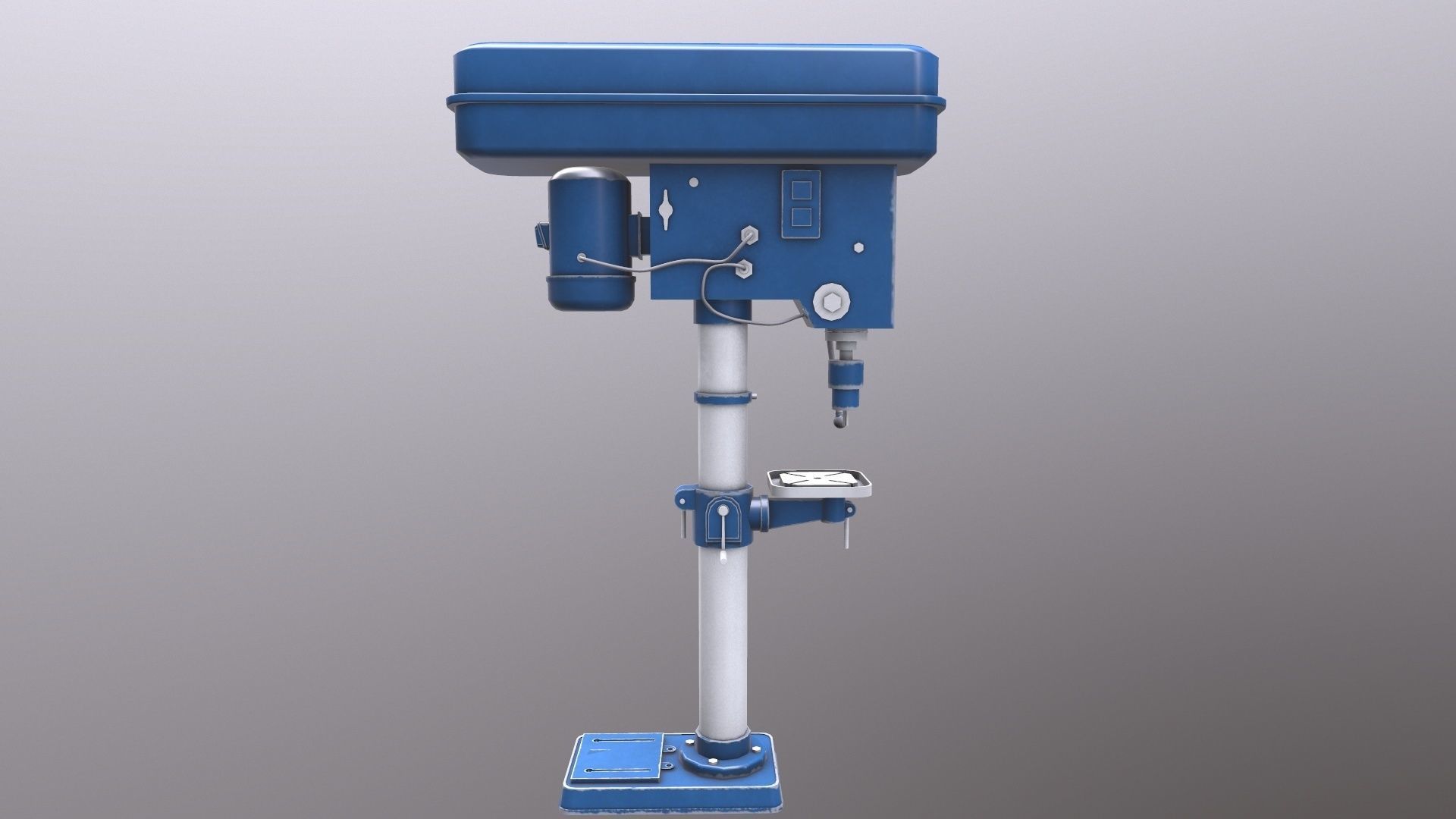 Drill Machine 3D Model  Low-poly 3D model_3