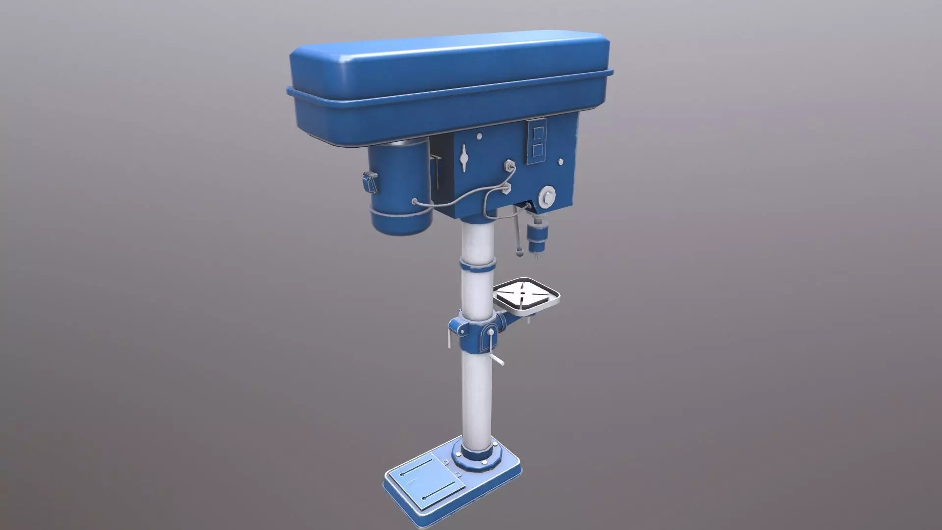 Drill Machine 3D Model  Low-poly 3D model_0