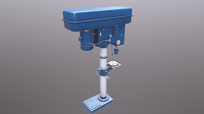 Drill Machine 3D Model  Low-poly 3D model