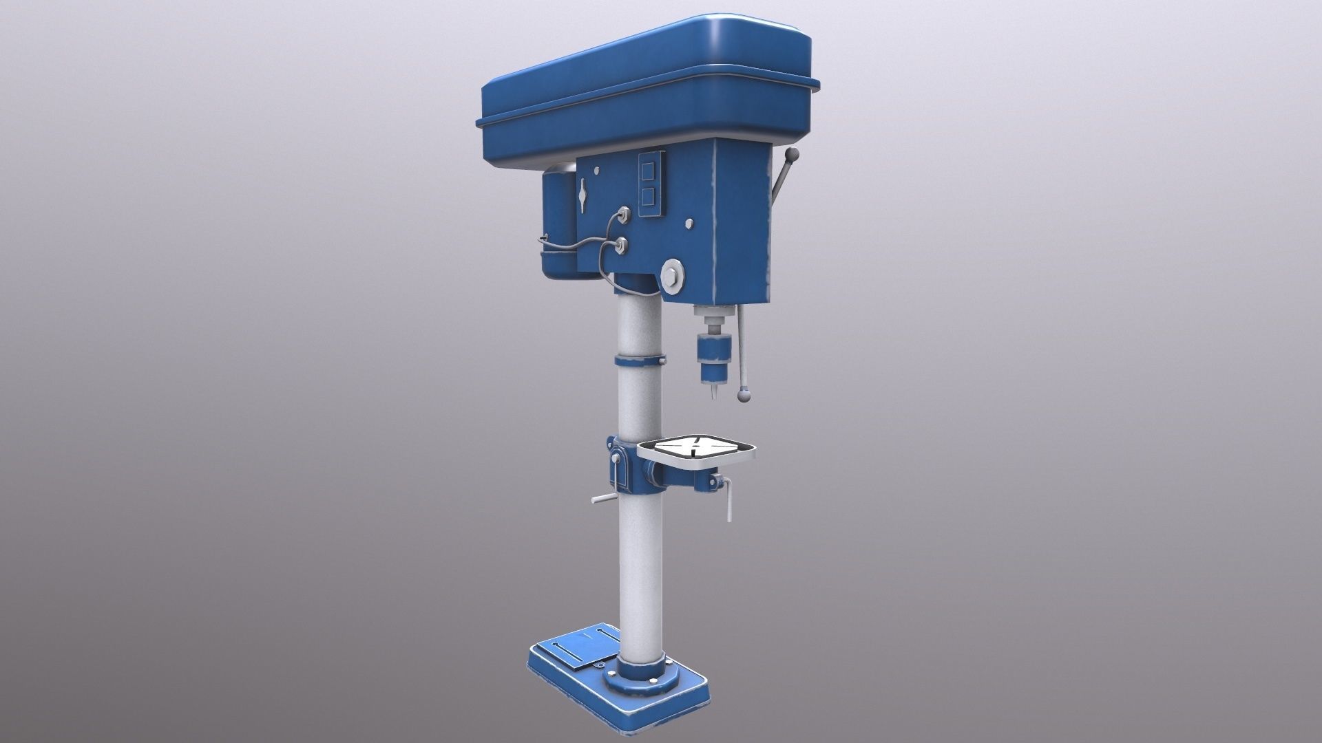 Drill Machine 3D Model  Low-poly 3D model_4