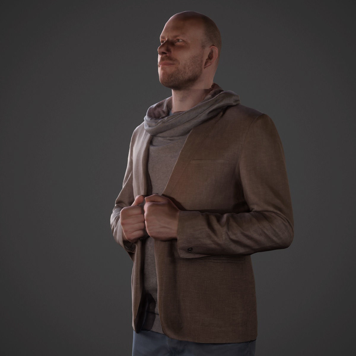 12 Casual Male Characters Low-poly 3D model_8