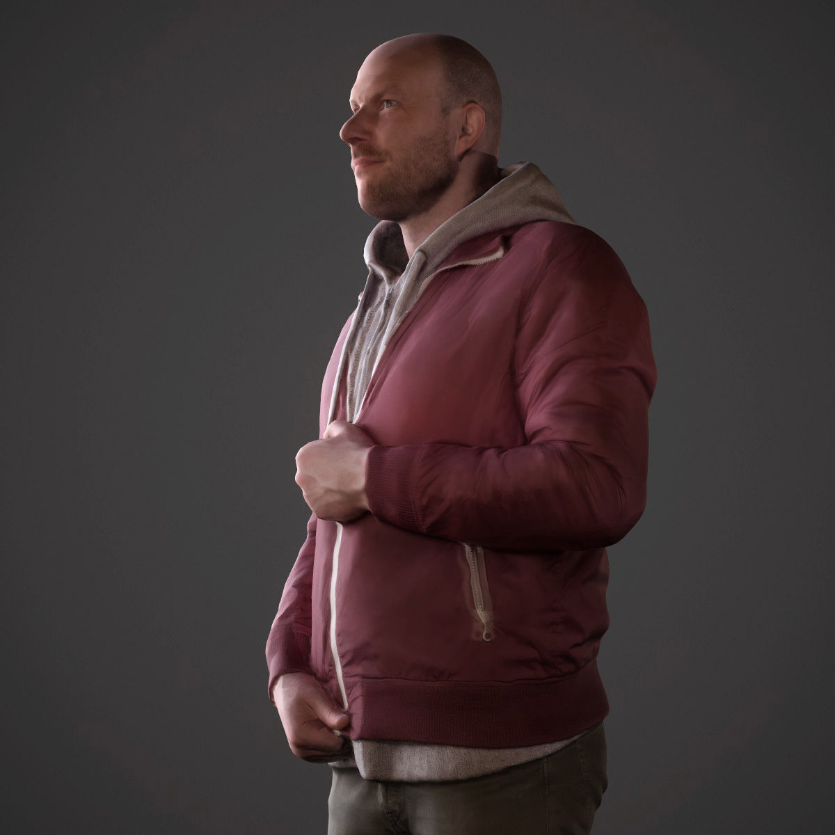 12 Casual Male Characters Low-poly 3D model_4