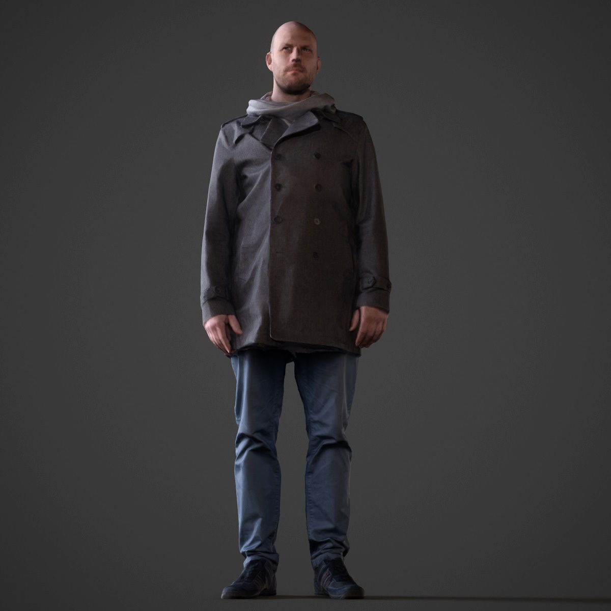 12 Casual Male Characters Low-poly 3D model_3