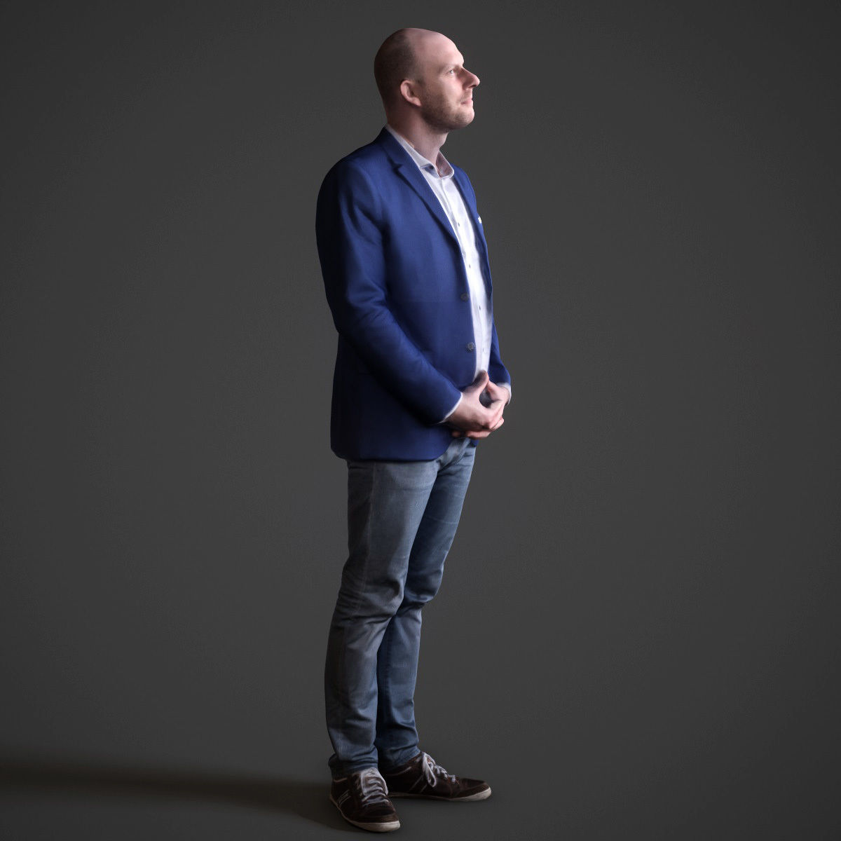 12 Casual Male Characters Low-poly 3D model_19