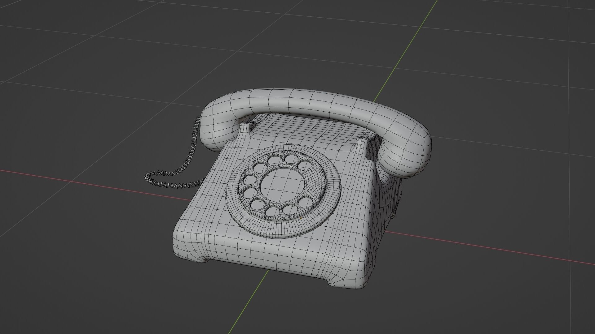 Old Telephone 3D model_10