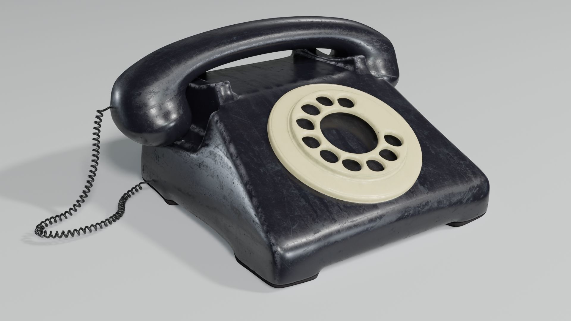 Old Telephone 3D model_2