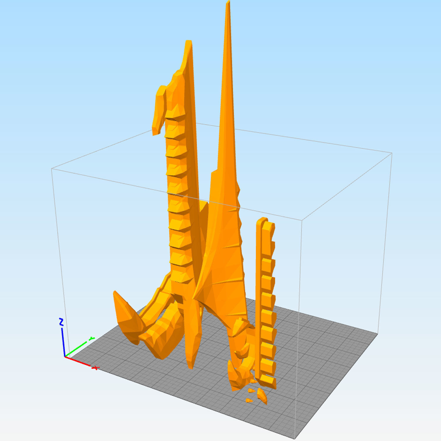 Zaoulis Bane Legendary Hand Cannon Low Poly 3D print model_2
