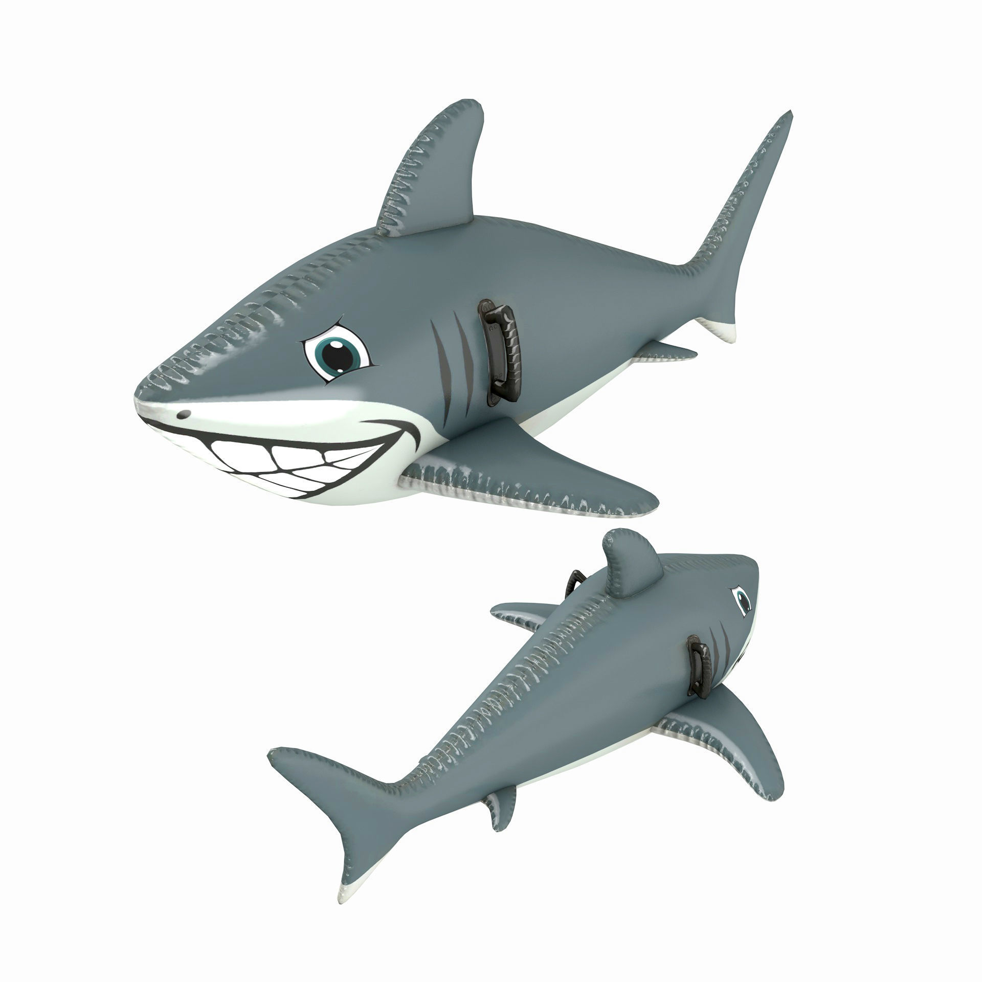 4 Inflatable Pool Toys Low-poly 3D model_6