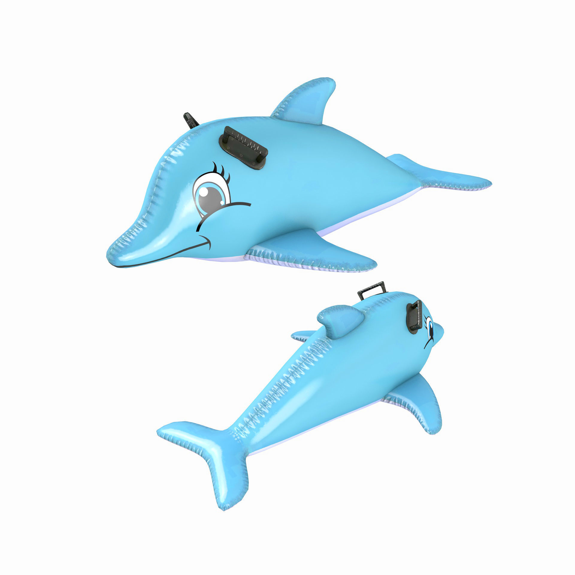 4 Inflatable Pool Toys Low-poly 3D model_4