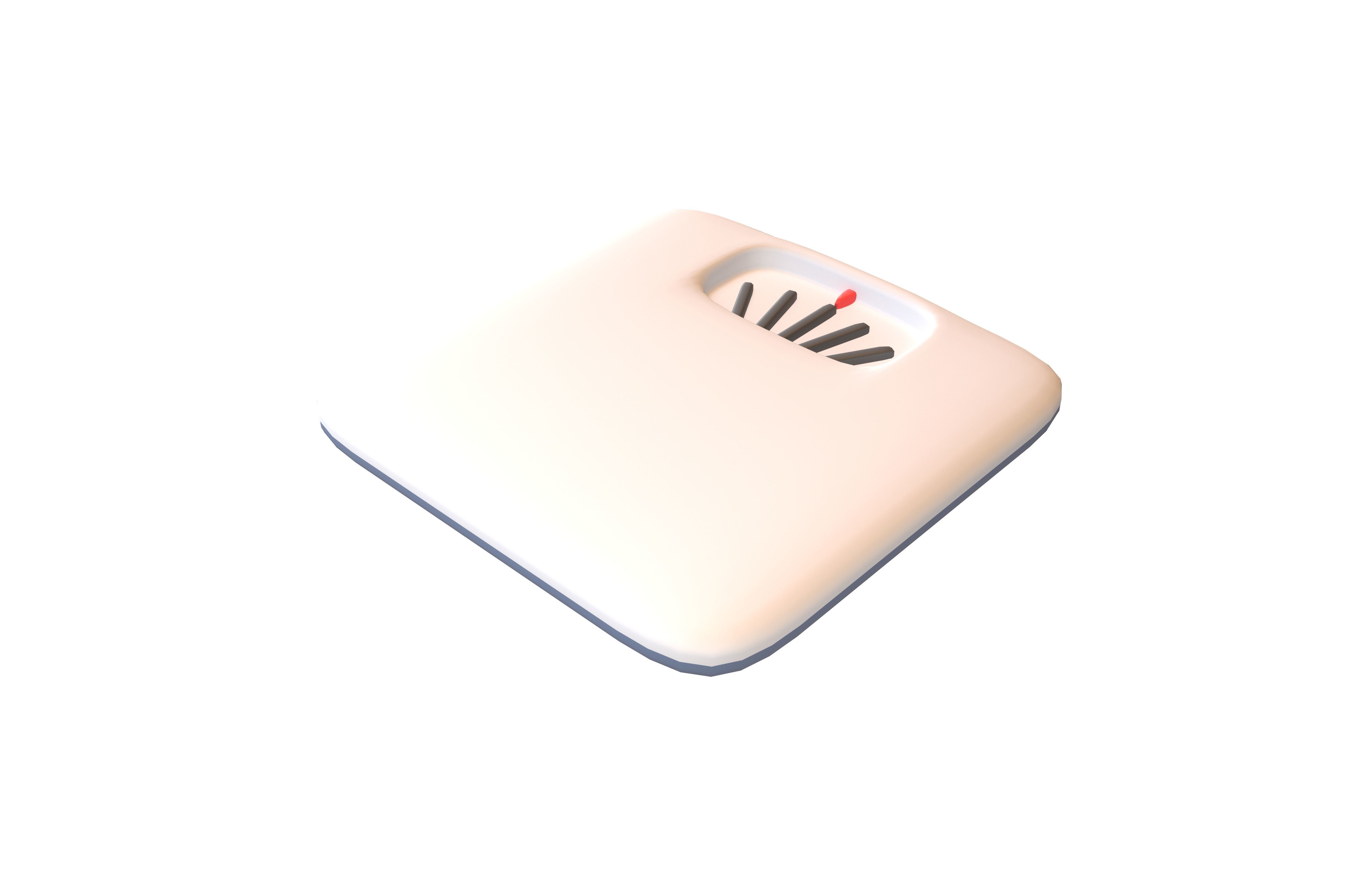 Cartoon Weight Scale v1 001 Low-poly 3D model_3