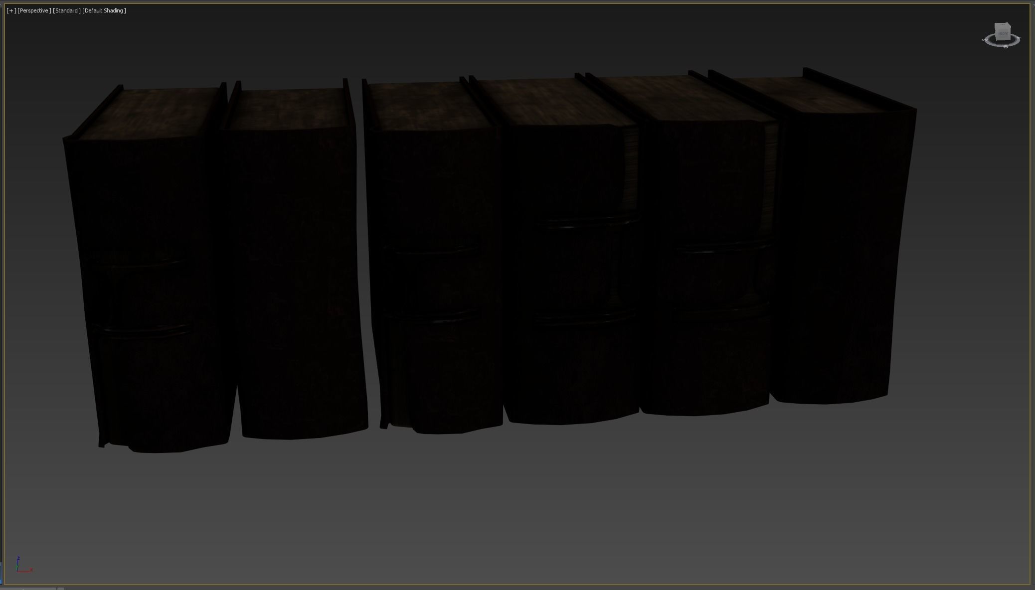 Medieval Book Low-poly 3D model_9