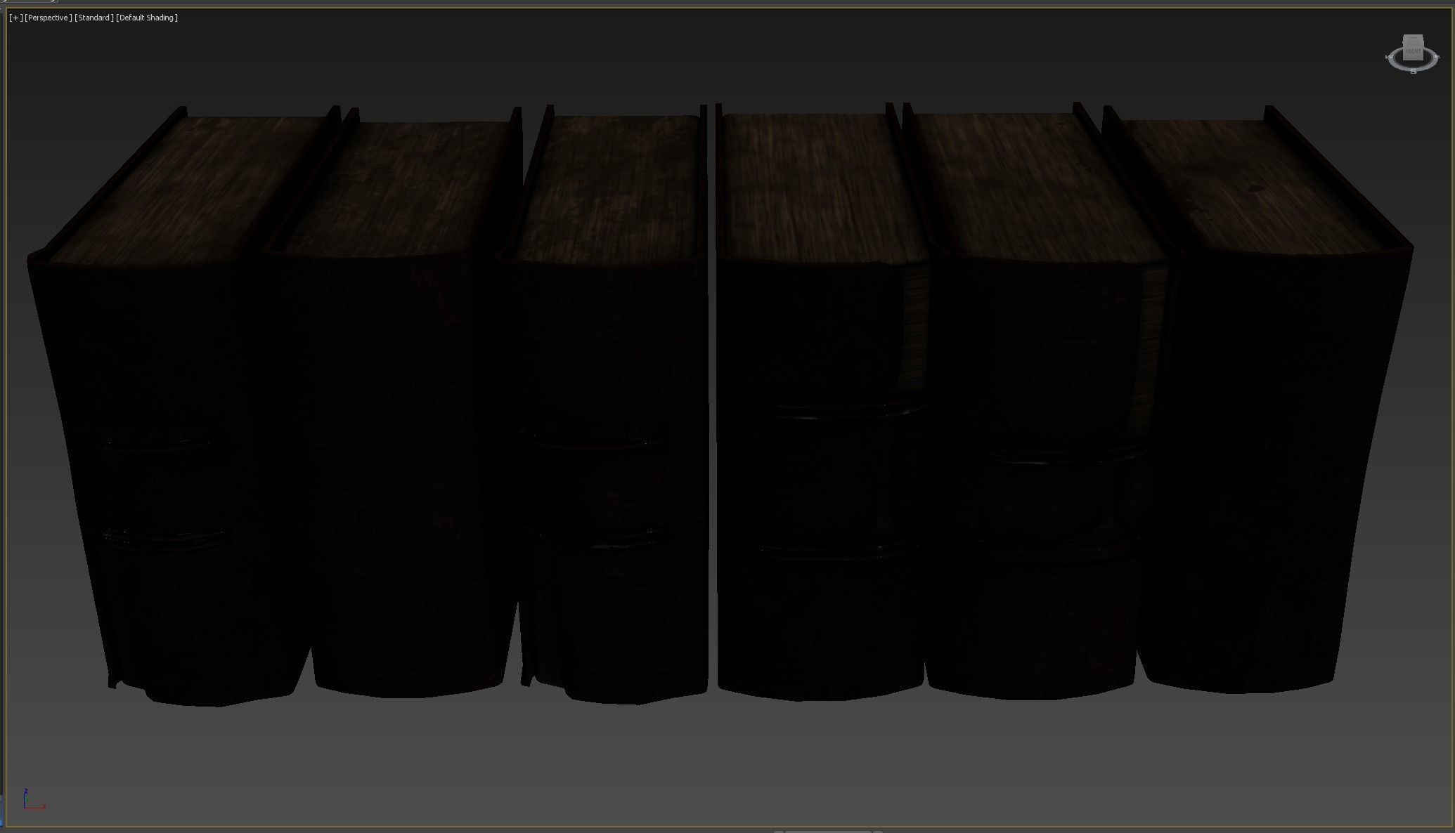 Medieval Book Low-poly 3D model_10