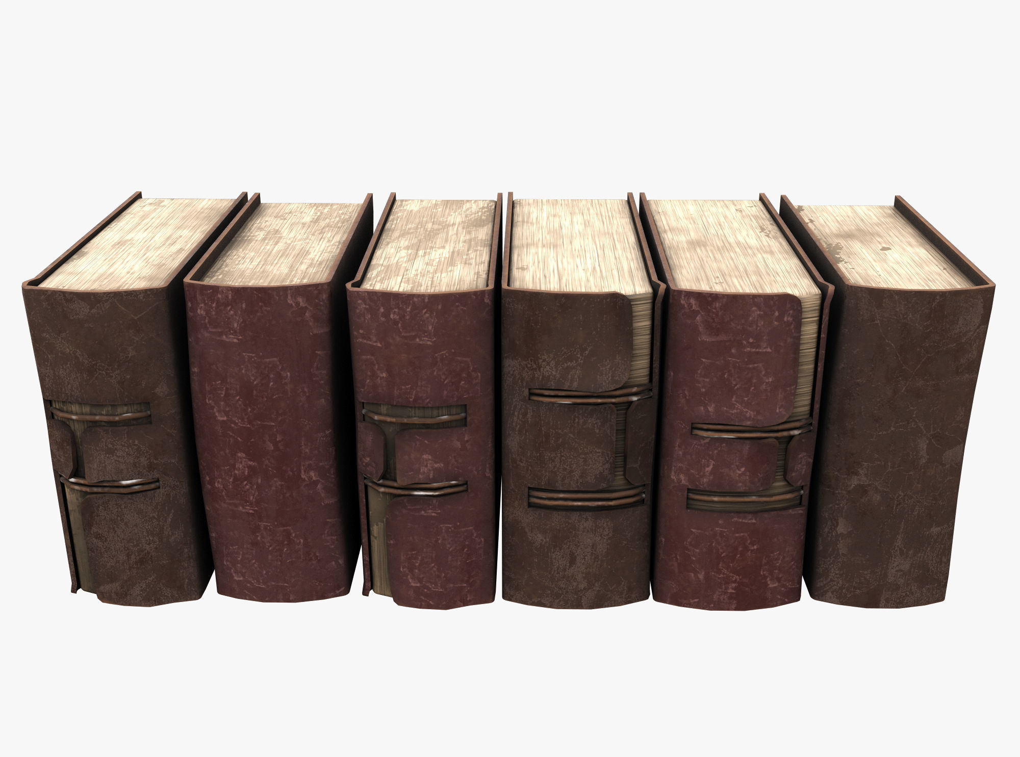 Medieval Book Low-poly 3D model_1