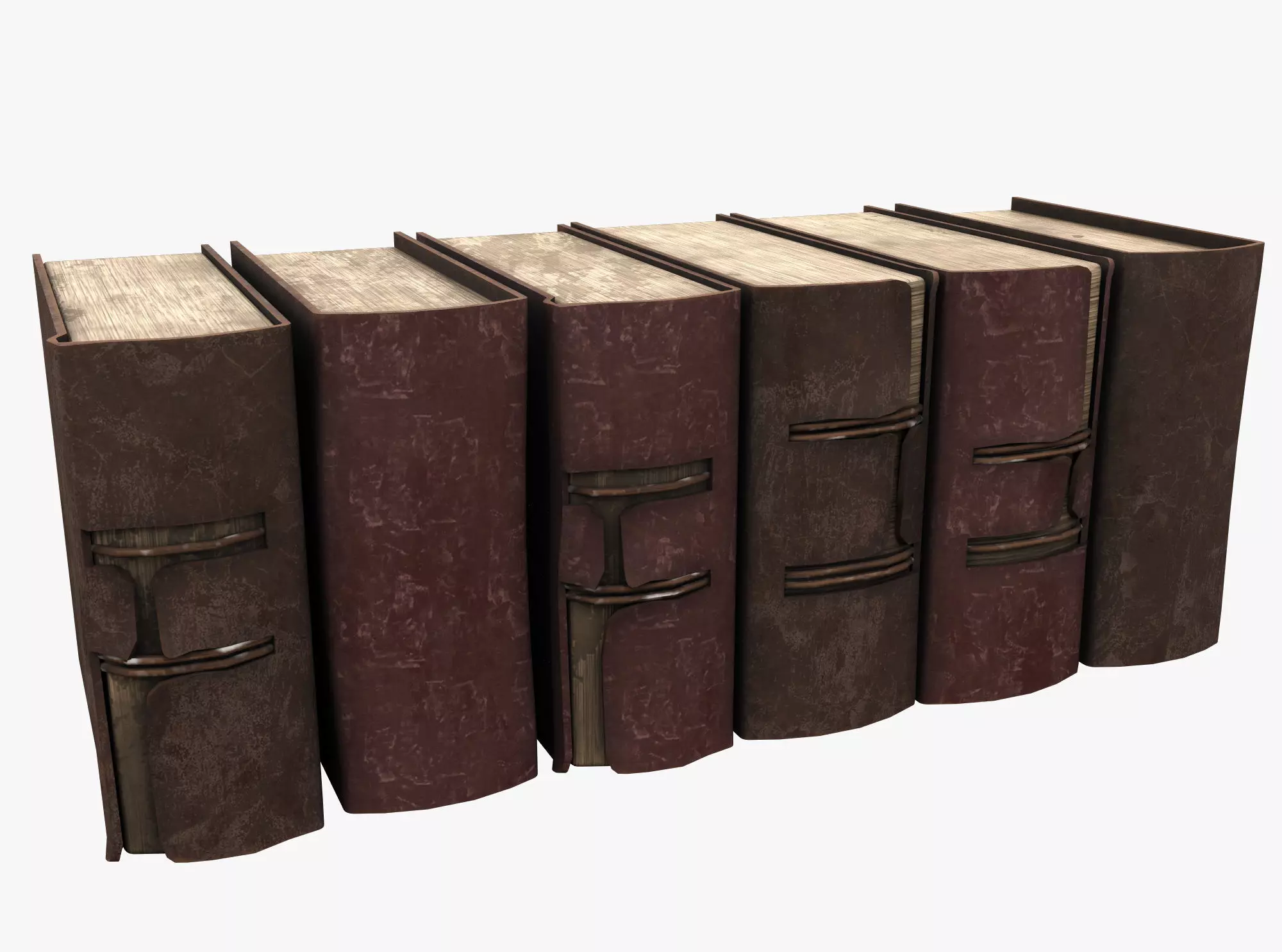Medieval Book Low-poly 3D model_0