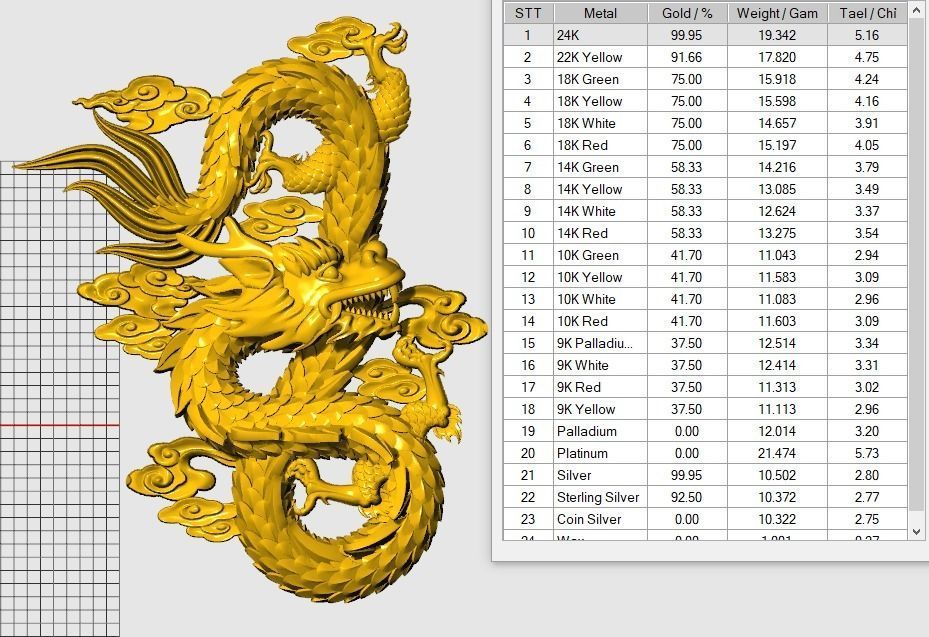 Asian china relief dragon pendants 9 3D print model_6