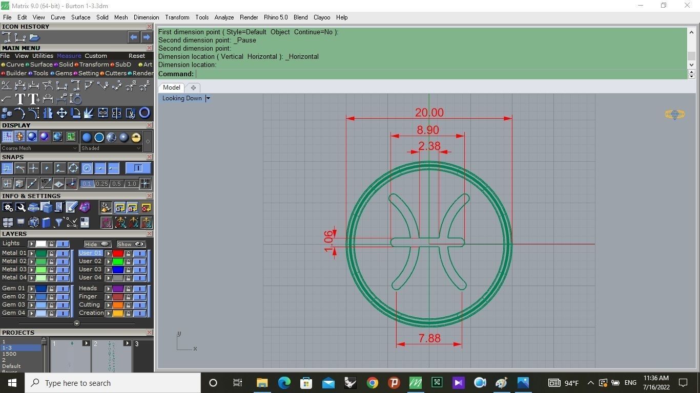 12 pendants symbolizing the Greek months 3D model_13