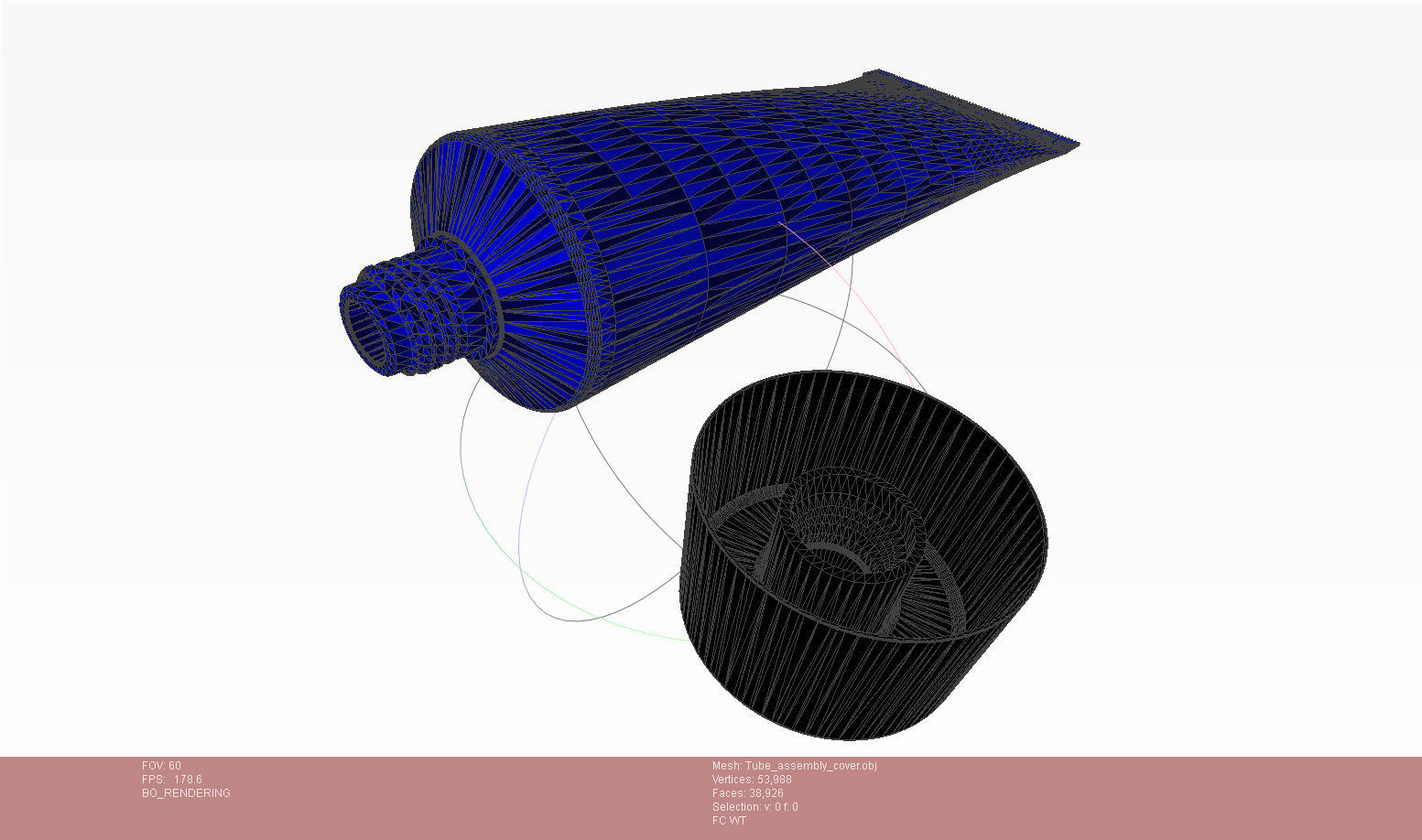 Tube with cover universal mockup 3D model_14