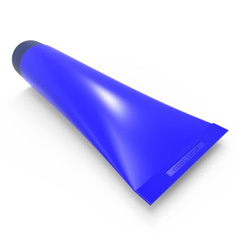 Tube with cover universal mockup 3D model_4
