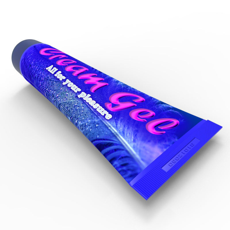 Tube with cover universal mockup 3D model_1