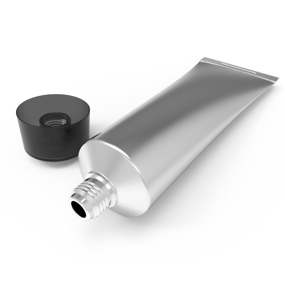 Tube with cover universal mockup 3D model_7