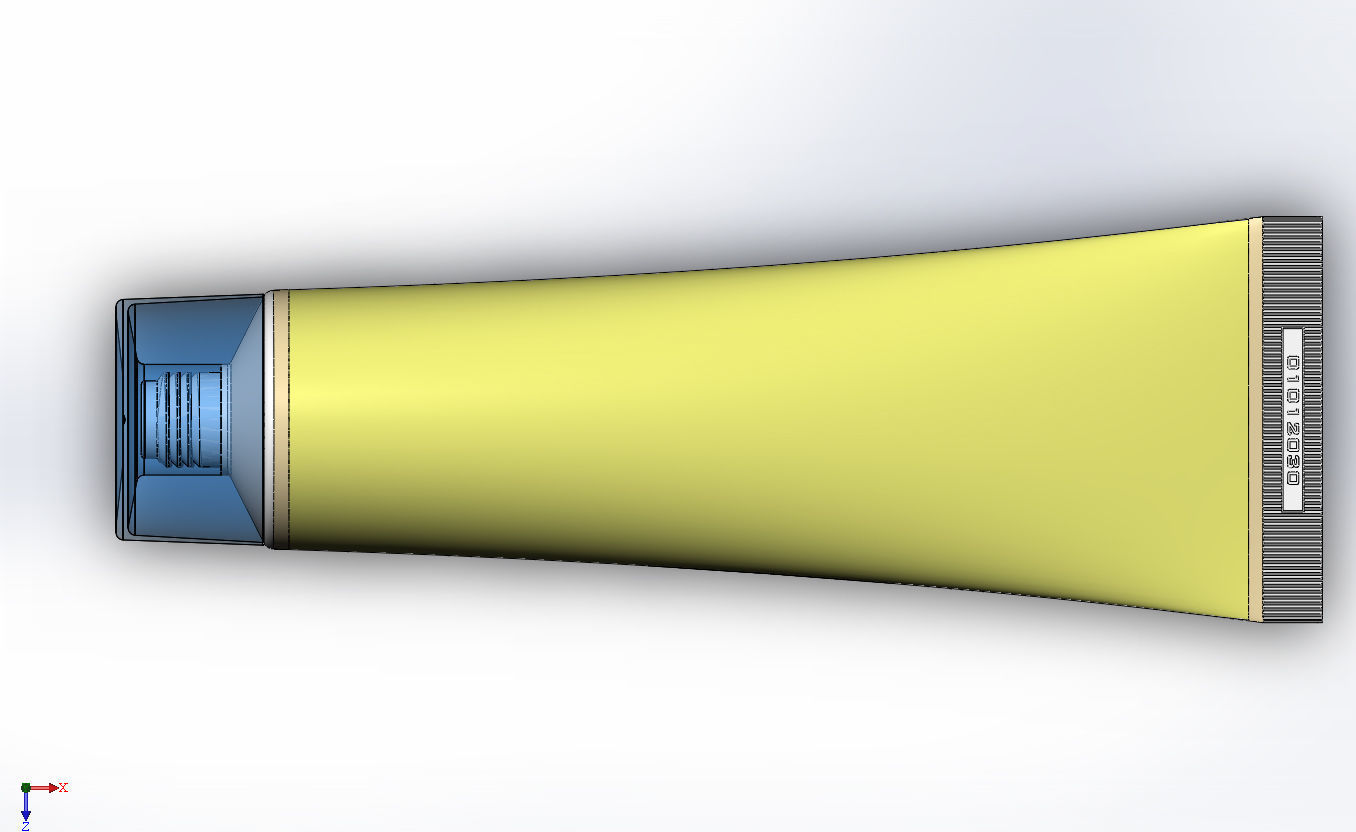 Tube with cover universal mockup 3D model_10