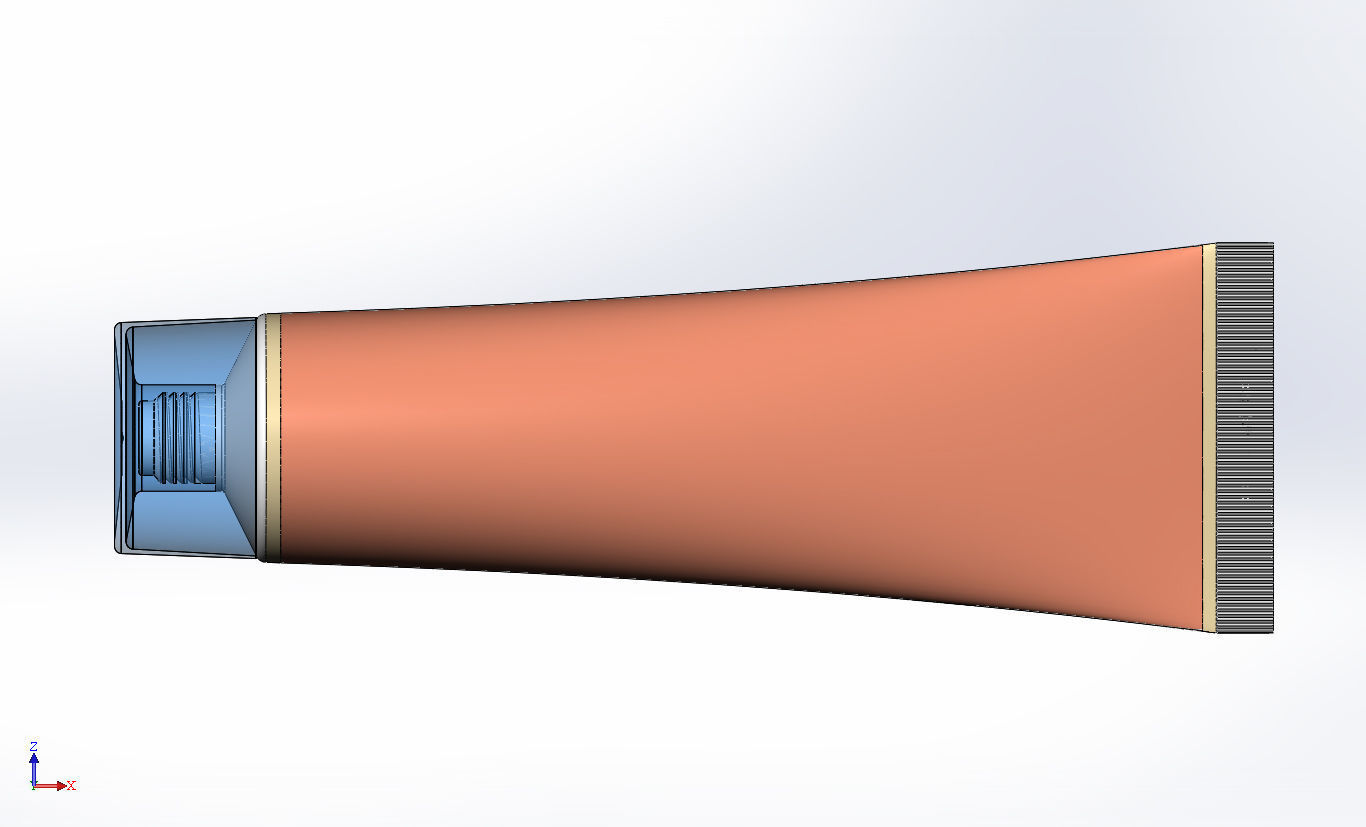 Tube with cover universal mockup 3D model_11