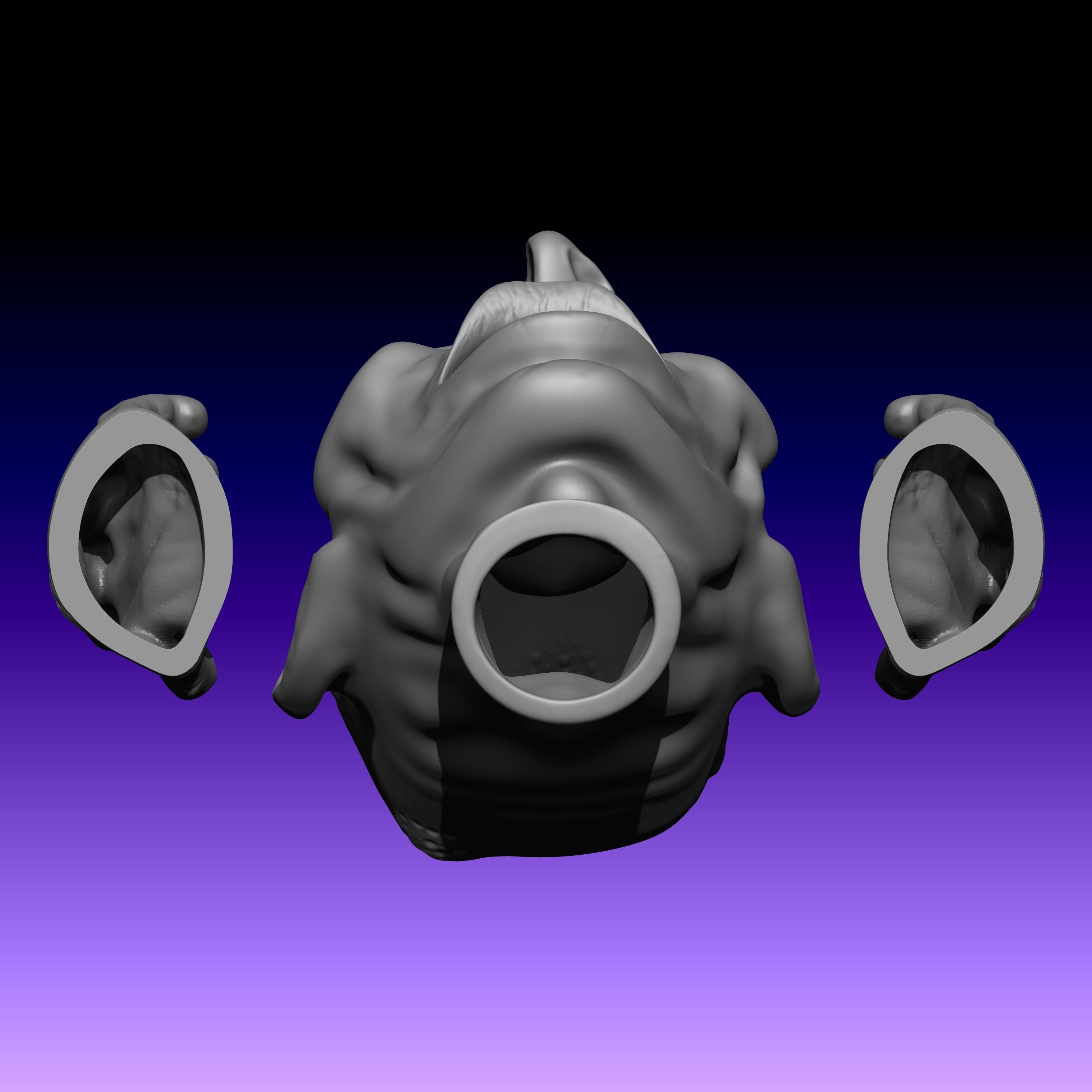 Titere de guante de zombie 001 Zombie glove puppet 001 Free 3D print model_6