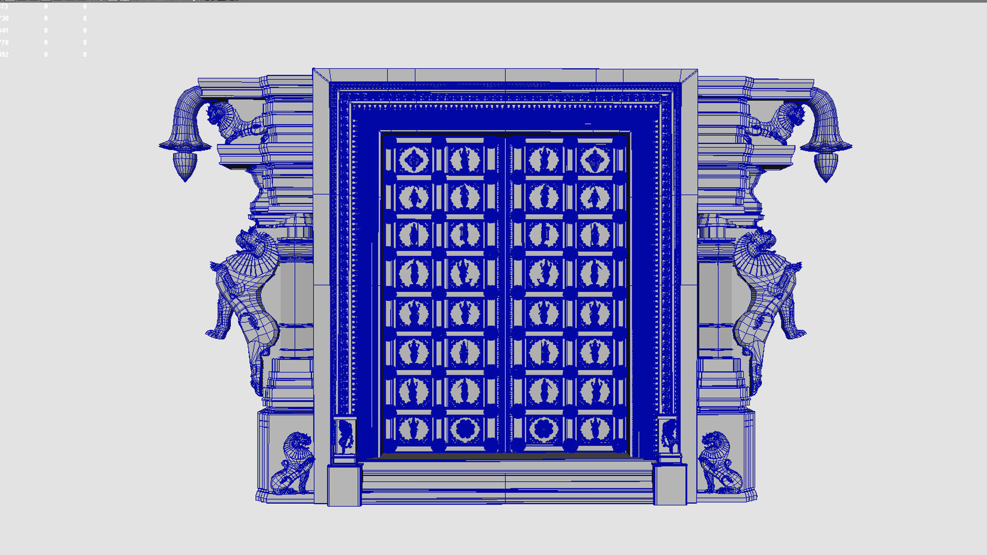 swami raghavendra temple 2 3D model_14