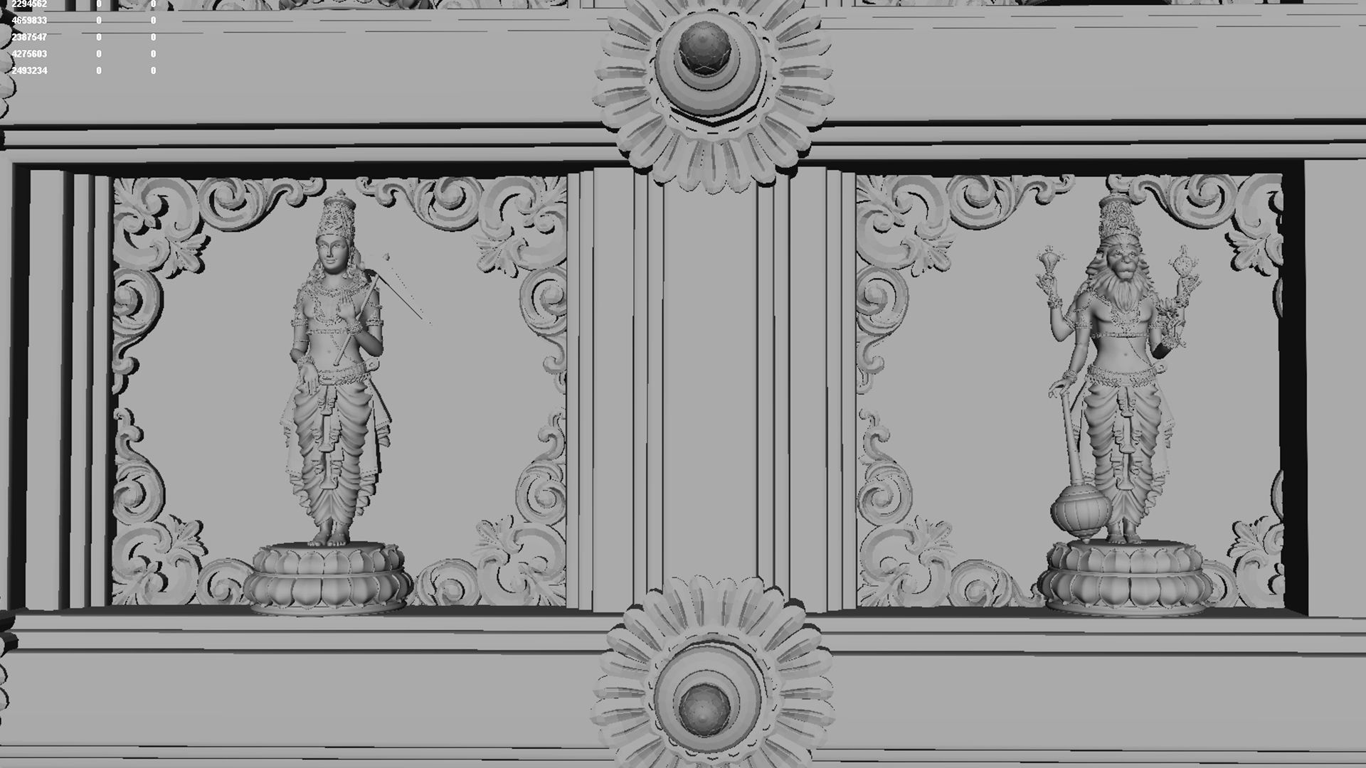 swami raghavendra temple 2 3D model_1