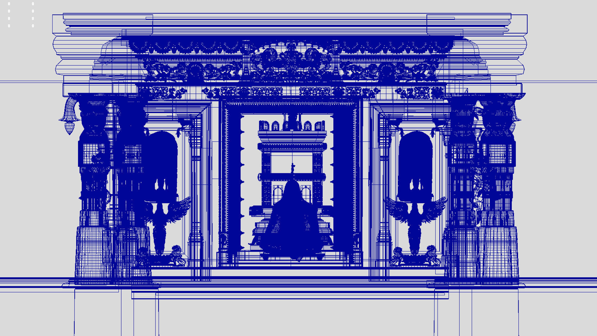 swami raghavendra temple 2 3D model_22