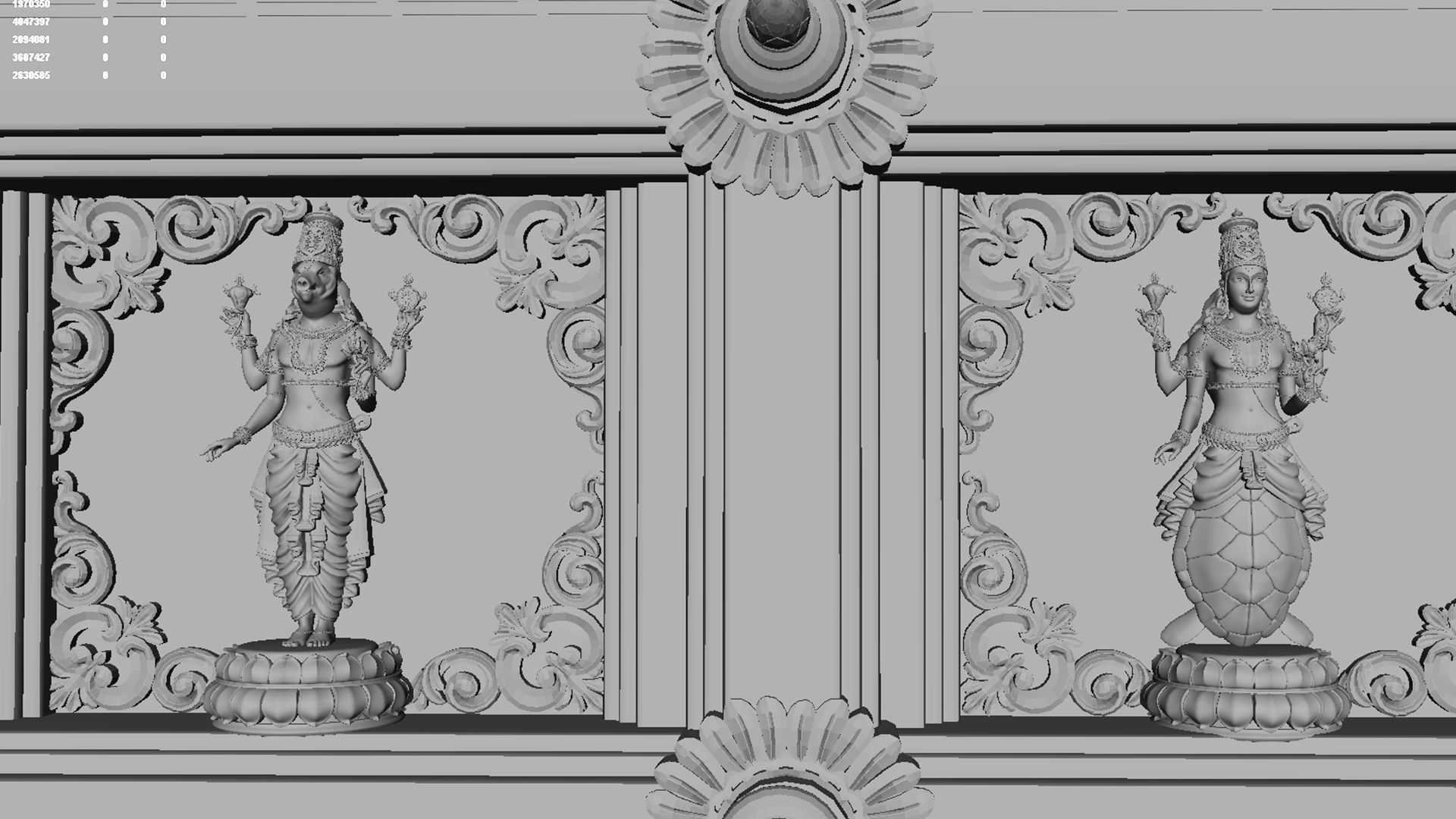 swami raghavendra temple 2 3D model_37