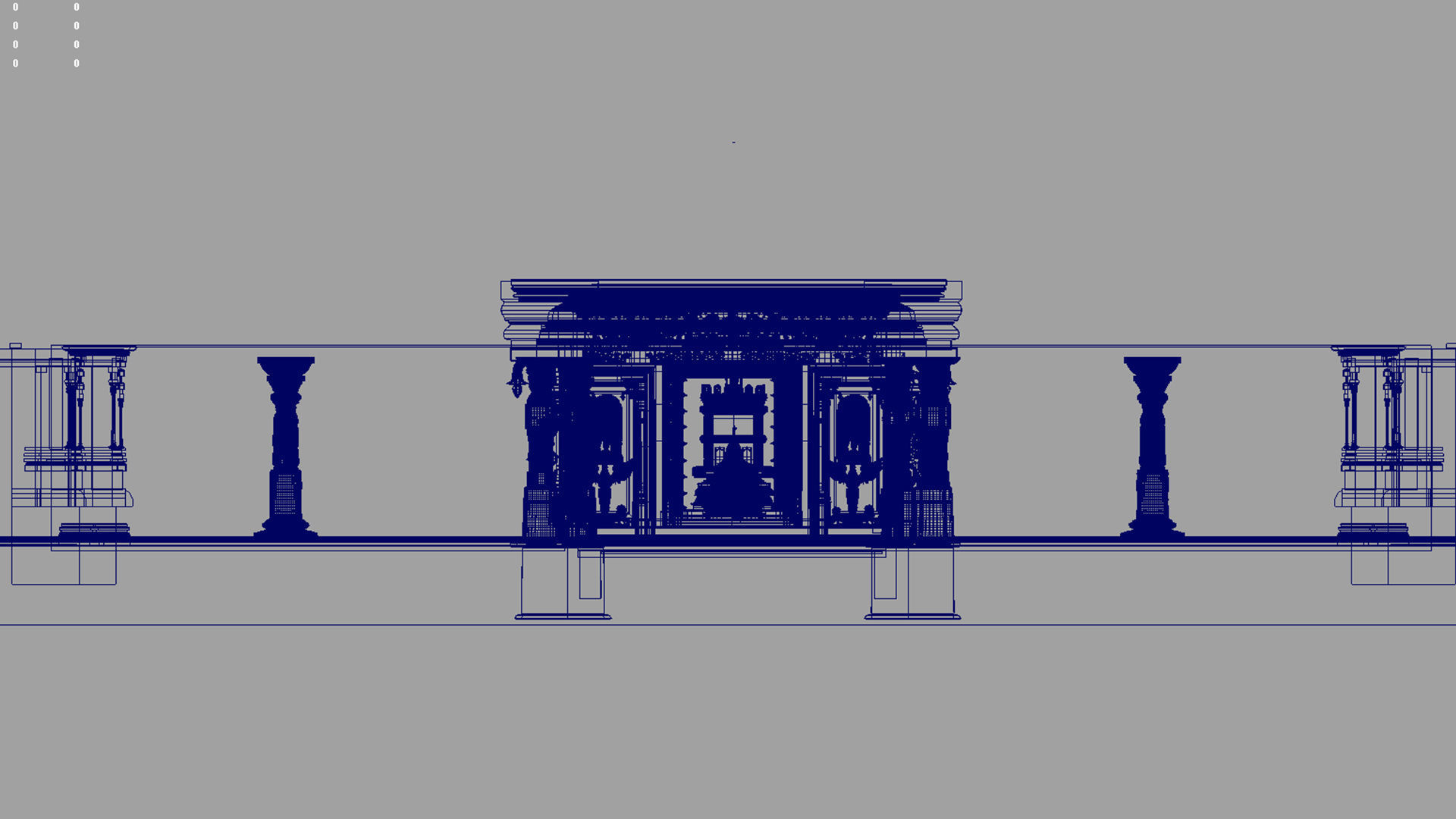 swami raghavendra temple 2 3D model_23