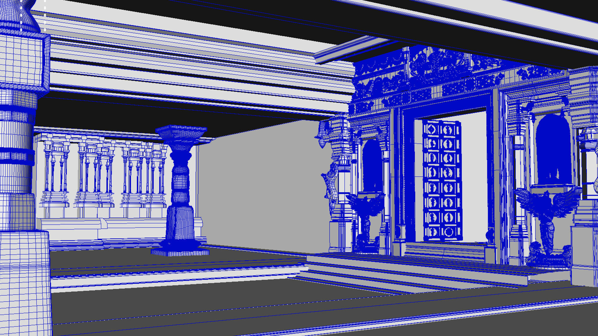 swami raghavendra temple 2 3D model_27