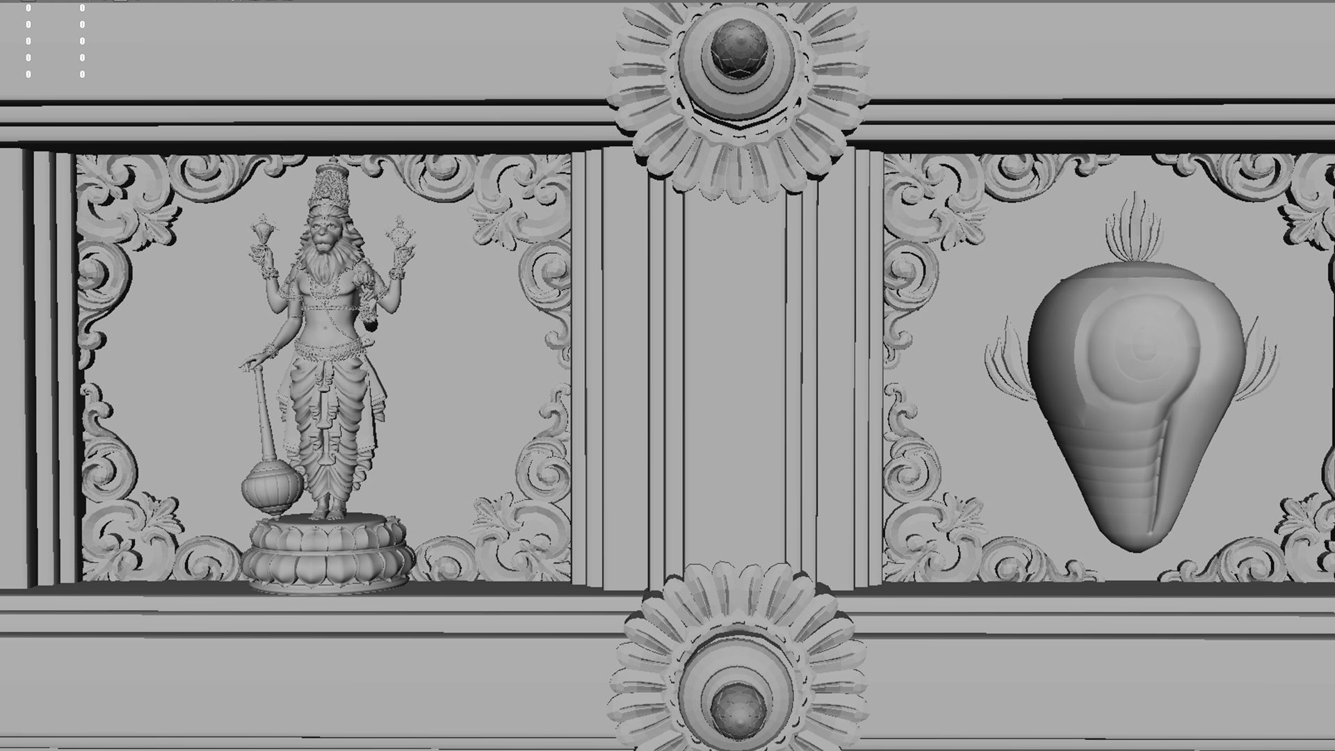 swami raghavendra temple 2 3D model_30