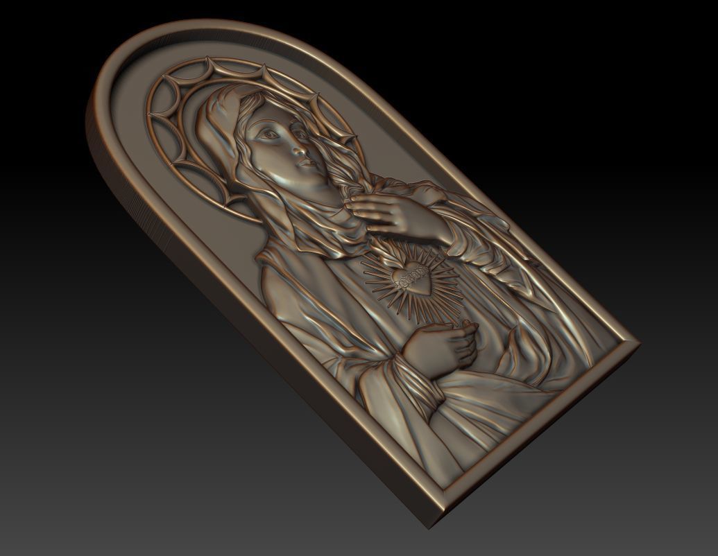 Immaculate Heart of Mary 2 3D print model_10